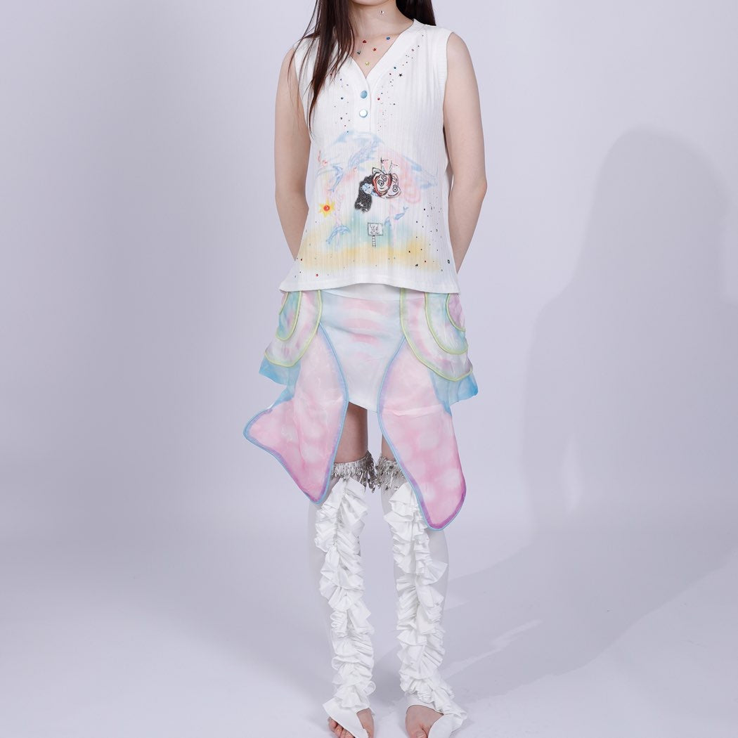 88butterful print vest