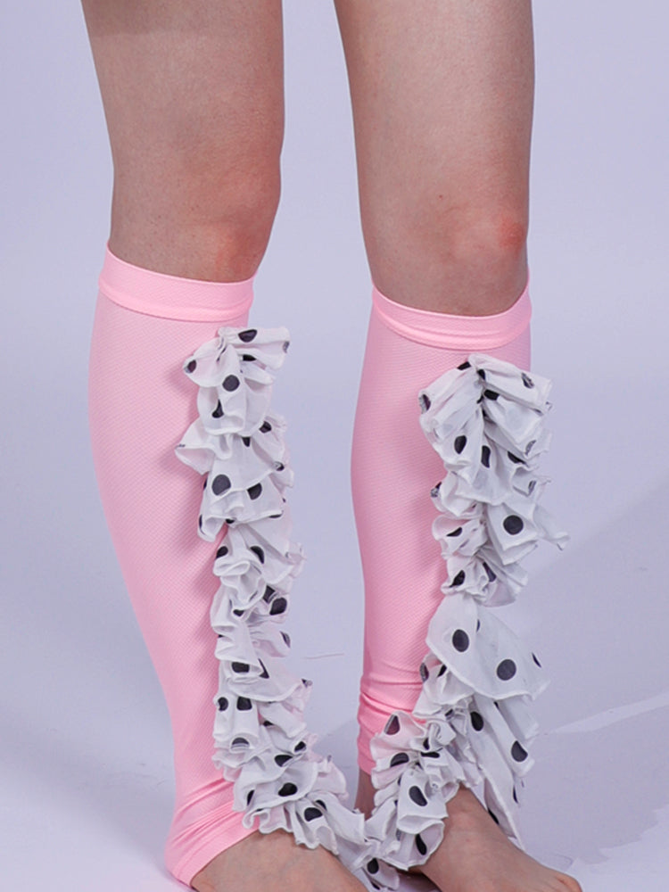 polka dot midi leggings/sleeve cover