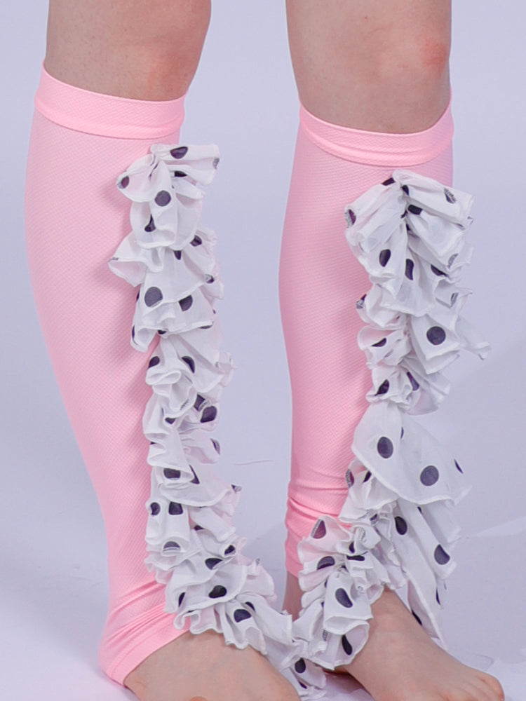 polka dot midi leggings/sleeve cover