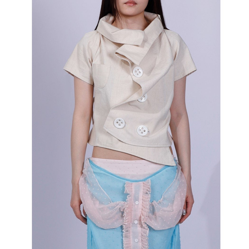 old nature hand-woven rags shirt
