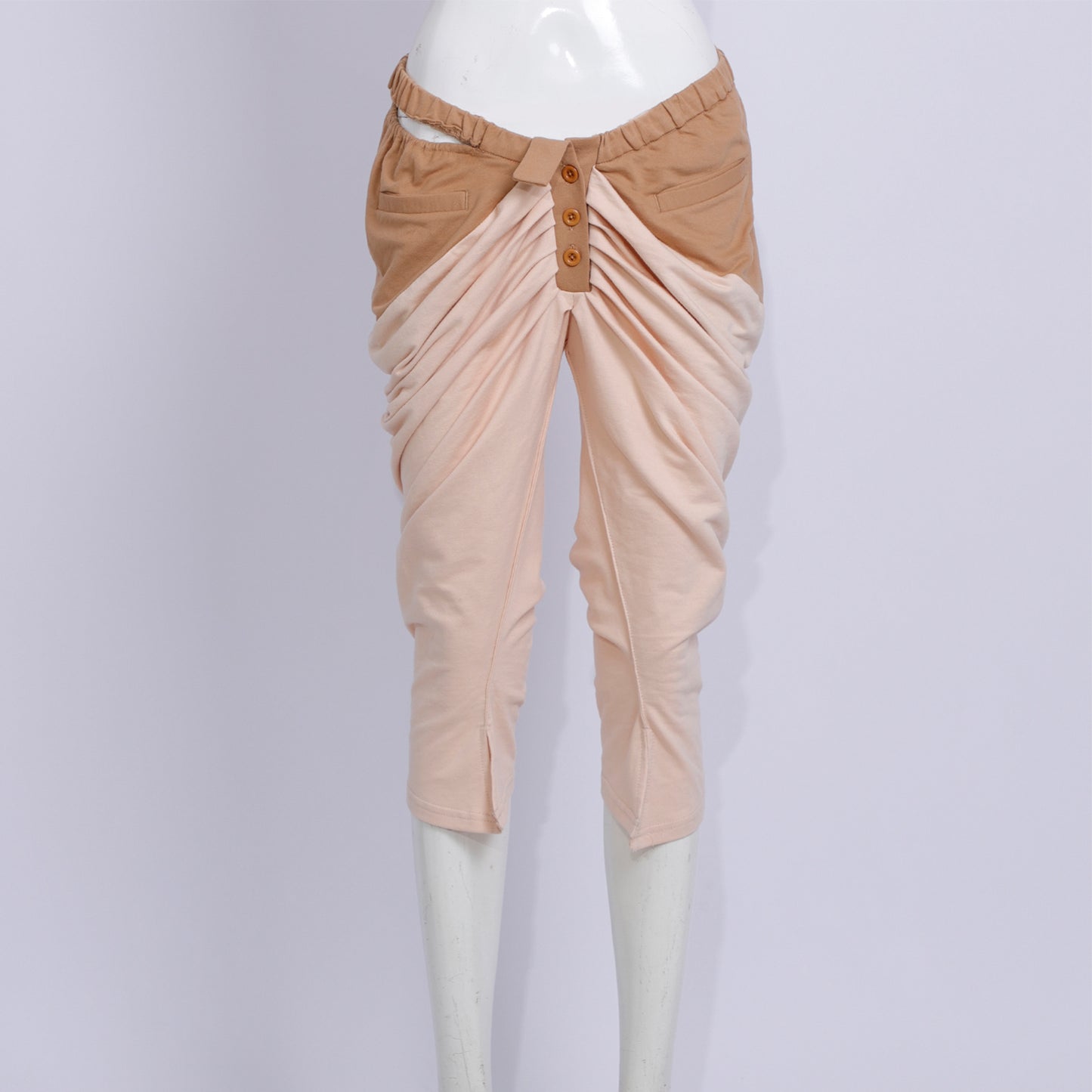 khaki pleated pants