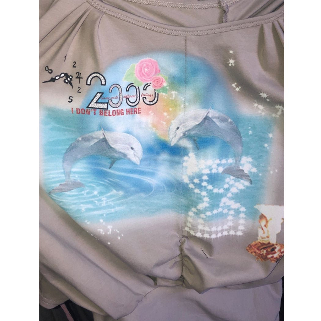2000s dolphin shirt