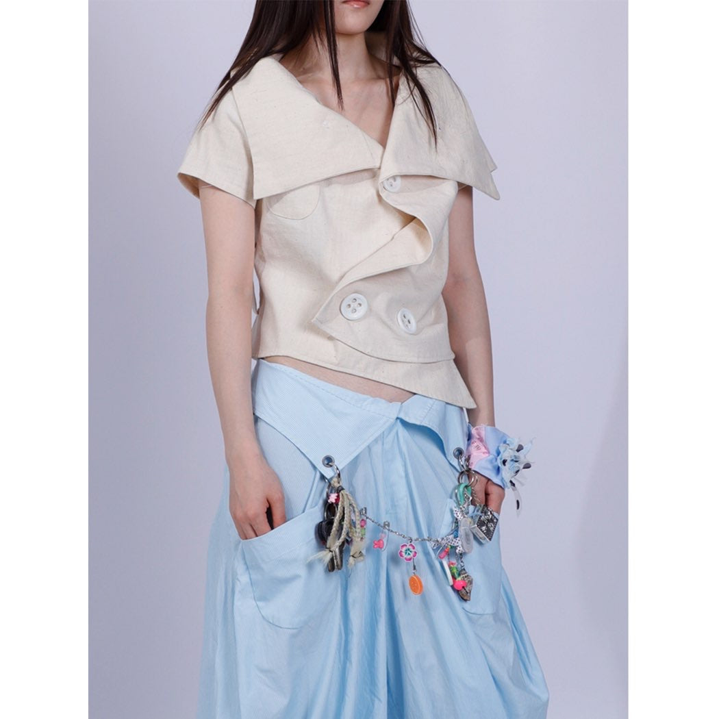 old nature hand-woven rags shirt