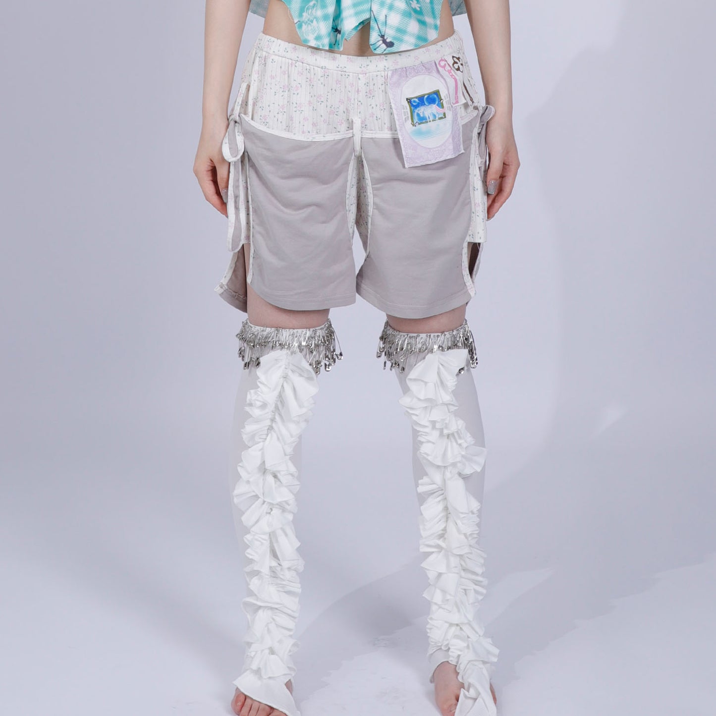 grandma‘s floral split shorts