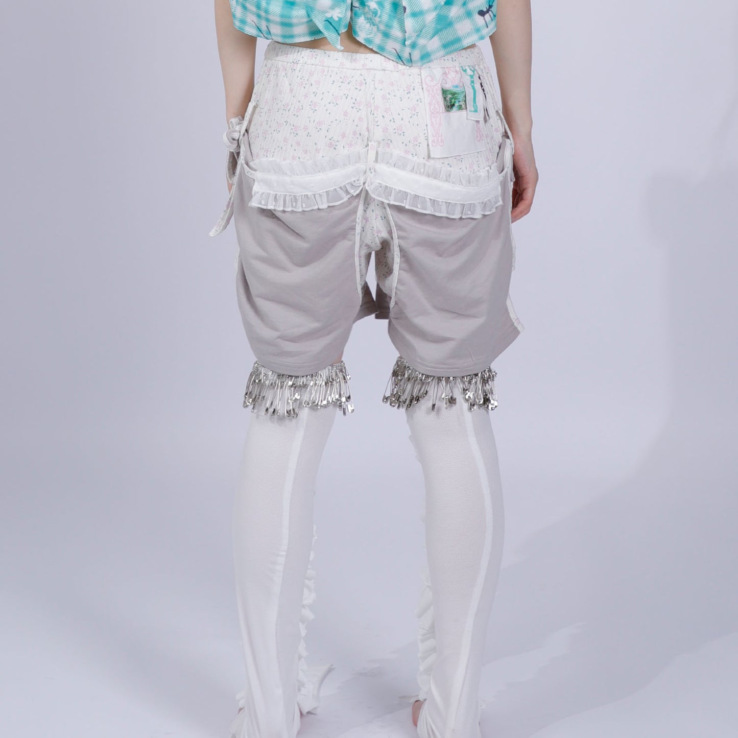 grandma‘s floral split shorts