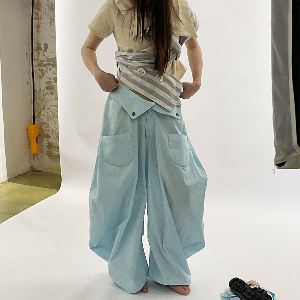 blue stripe fatty,saggy pants