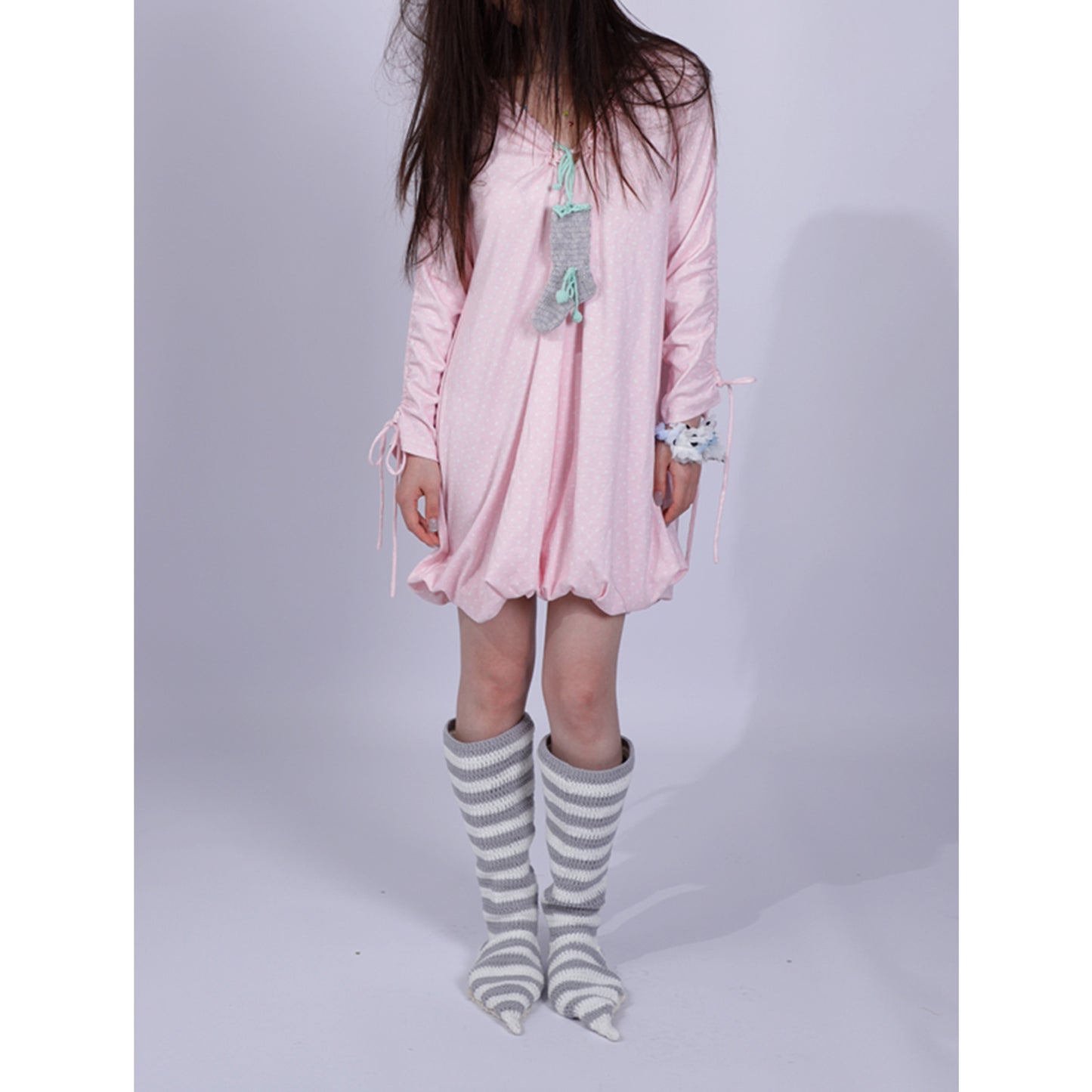 polka dot two-way dress/top