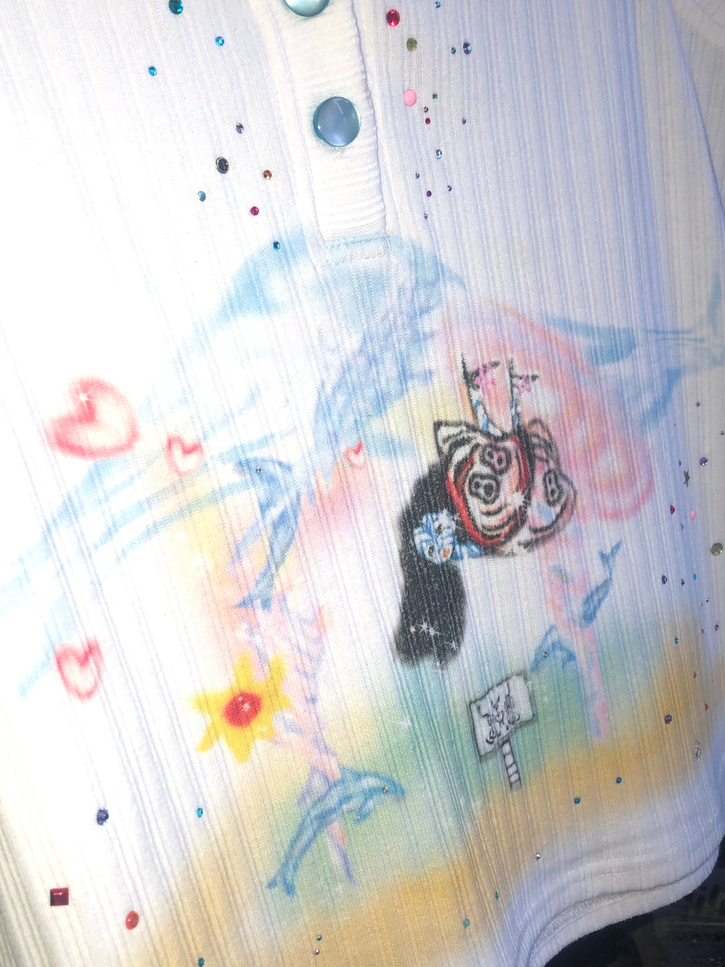 88butterful print vest