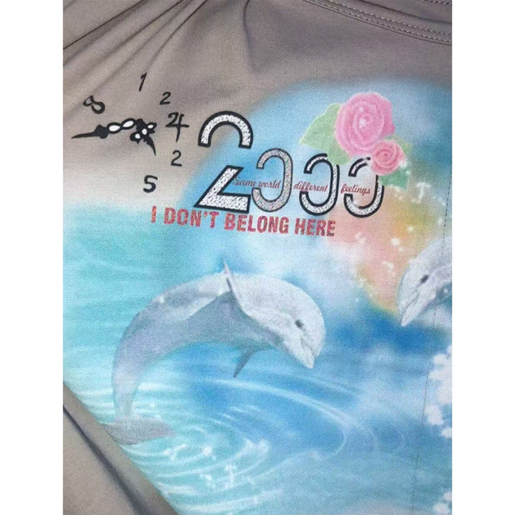 2000s dolphin shirt