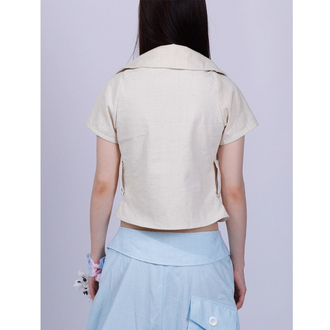 old nature hand-woven rags shirt