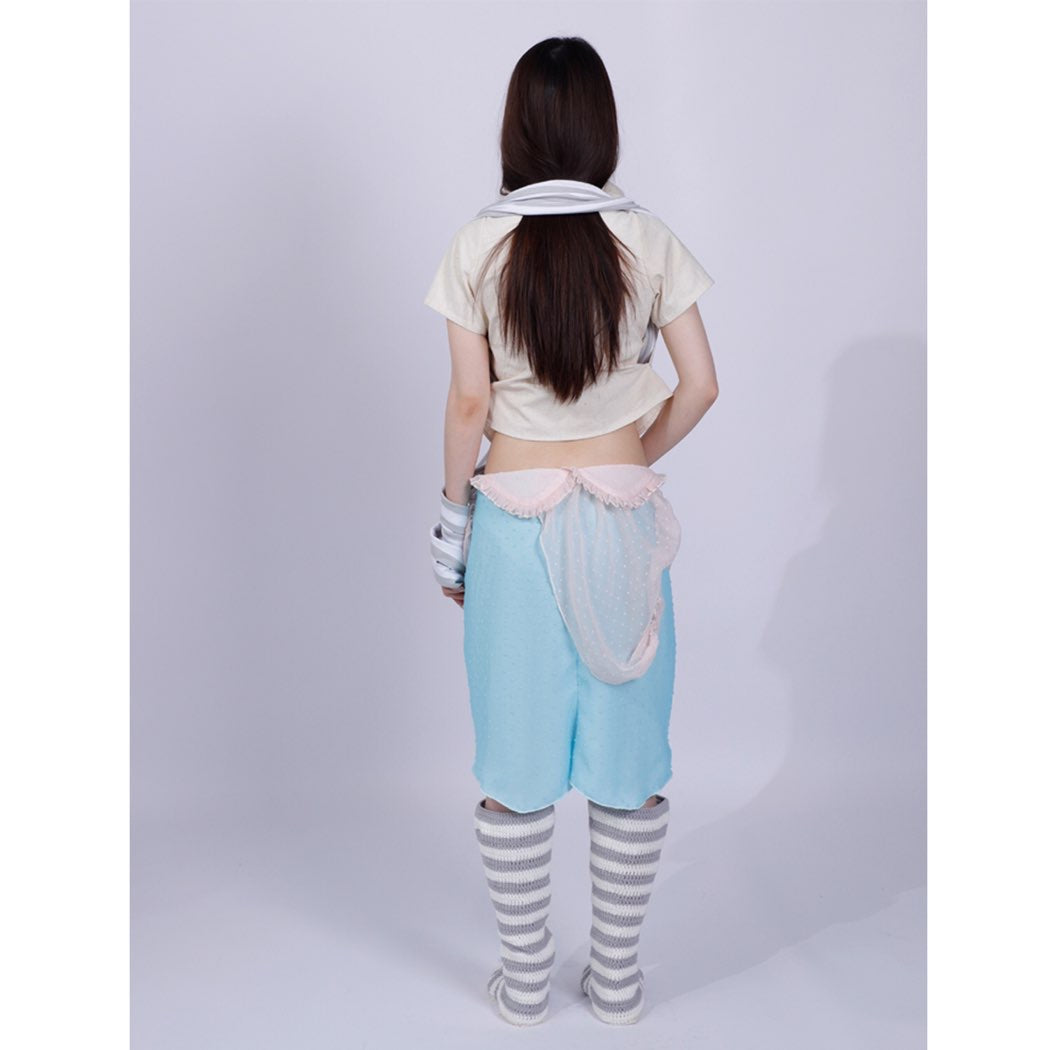 dot mesh skirt