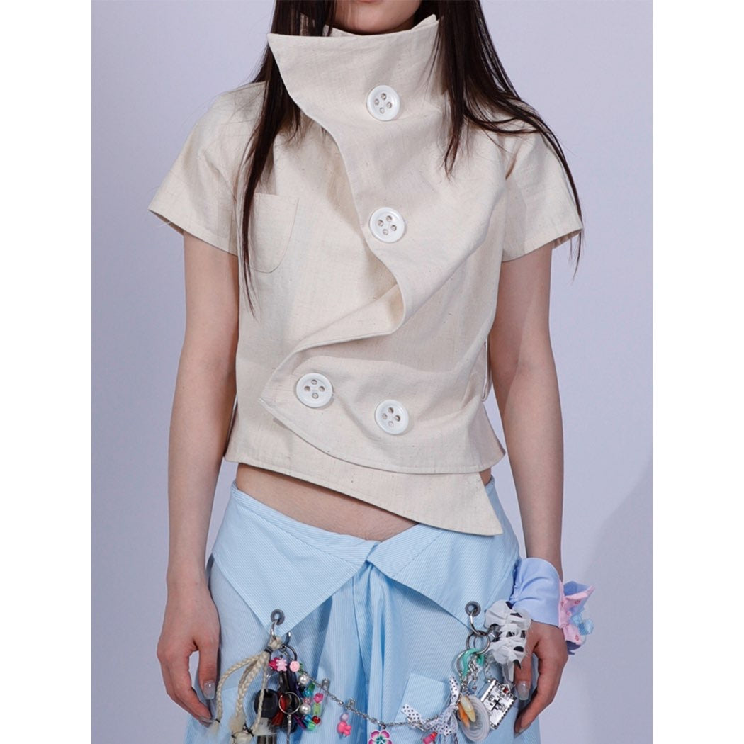 old nature hand-woven rags shirt