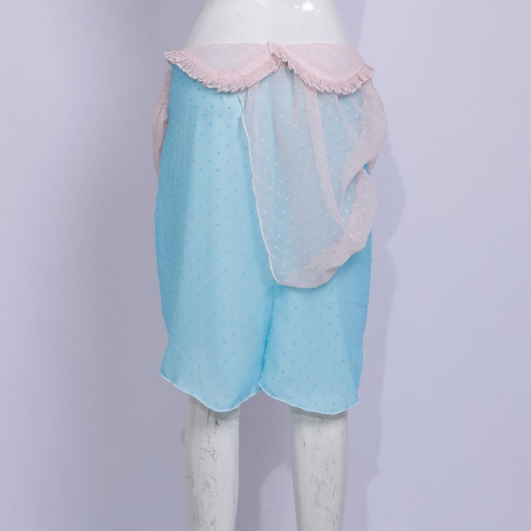 dot mesh skirt