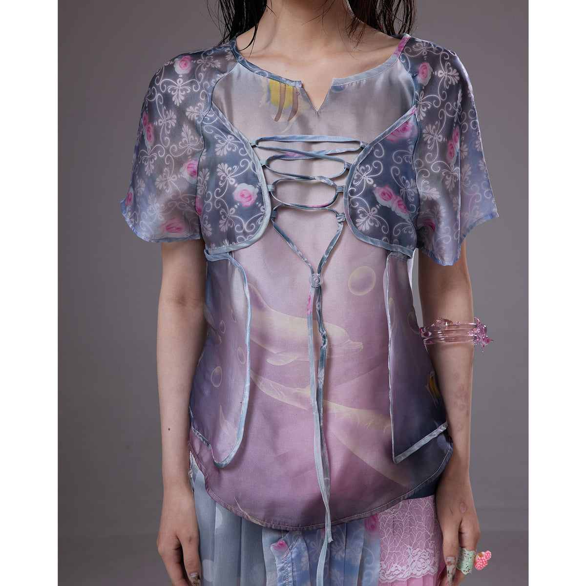 (pre-order)“shower curtain”short-sleeve top