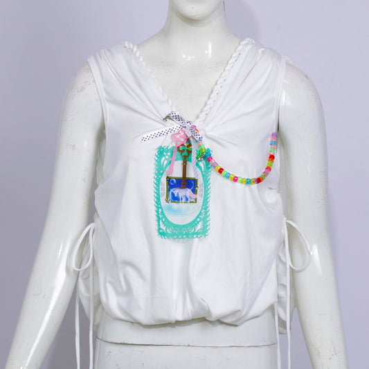 laser cut card vest