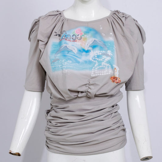 2000s dolphin shirt