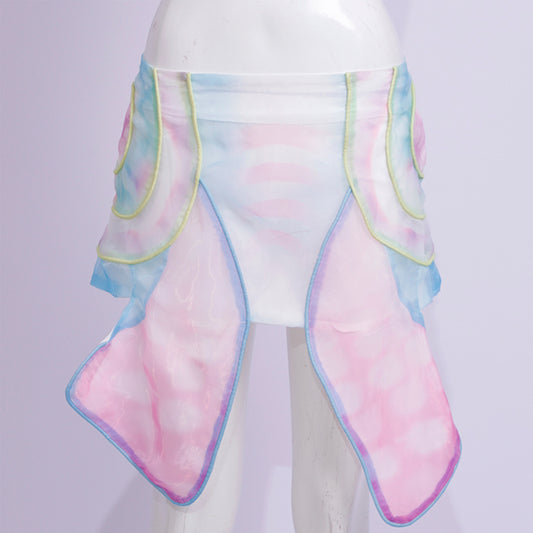 colorful spotted butterfly skirt