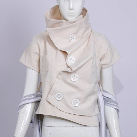 old nature hand-woven rags shirt