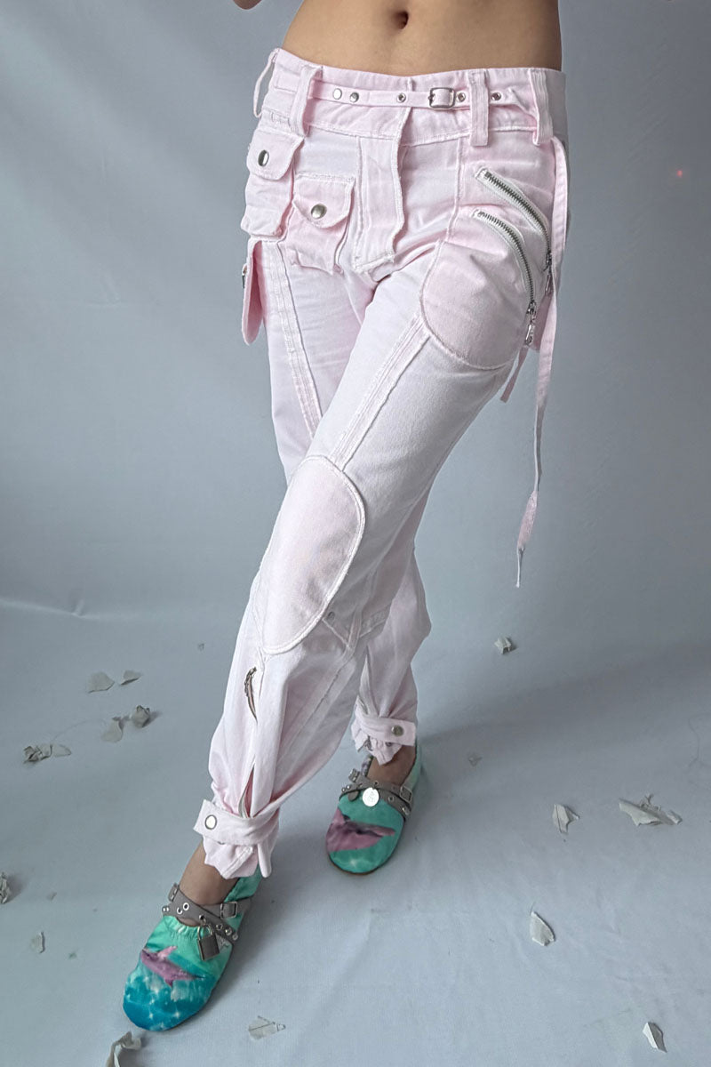 (pre-order)inside-out construction cargo pants