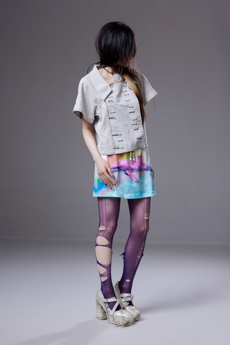 (pre-order)grey workwear short-sleeve shirt