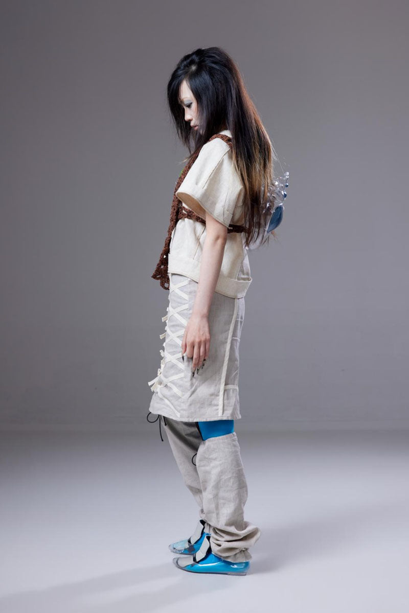 (pre-order)linen workwear short-sleeve shirt