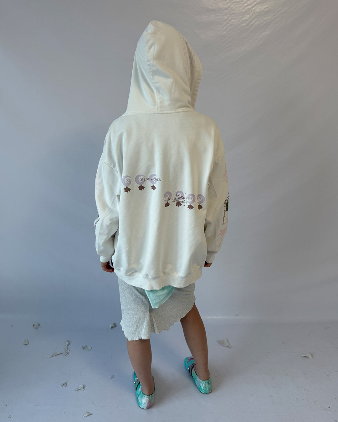 "room"print hoodie
